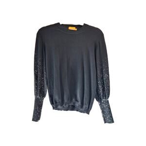 Wispr Size M Black Long Sleeve Top